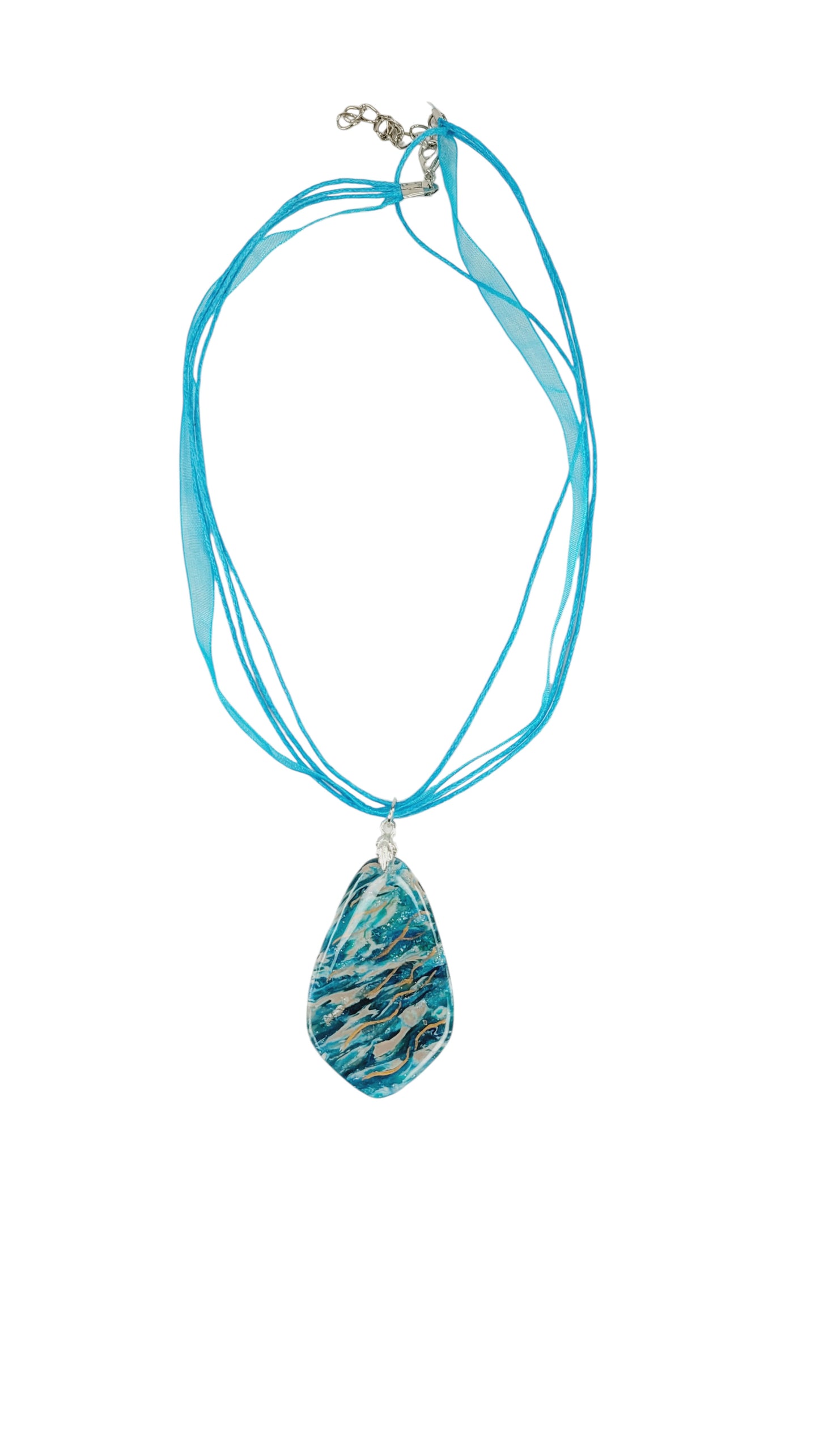 Soft turquoise and deep ocean blue Necklace