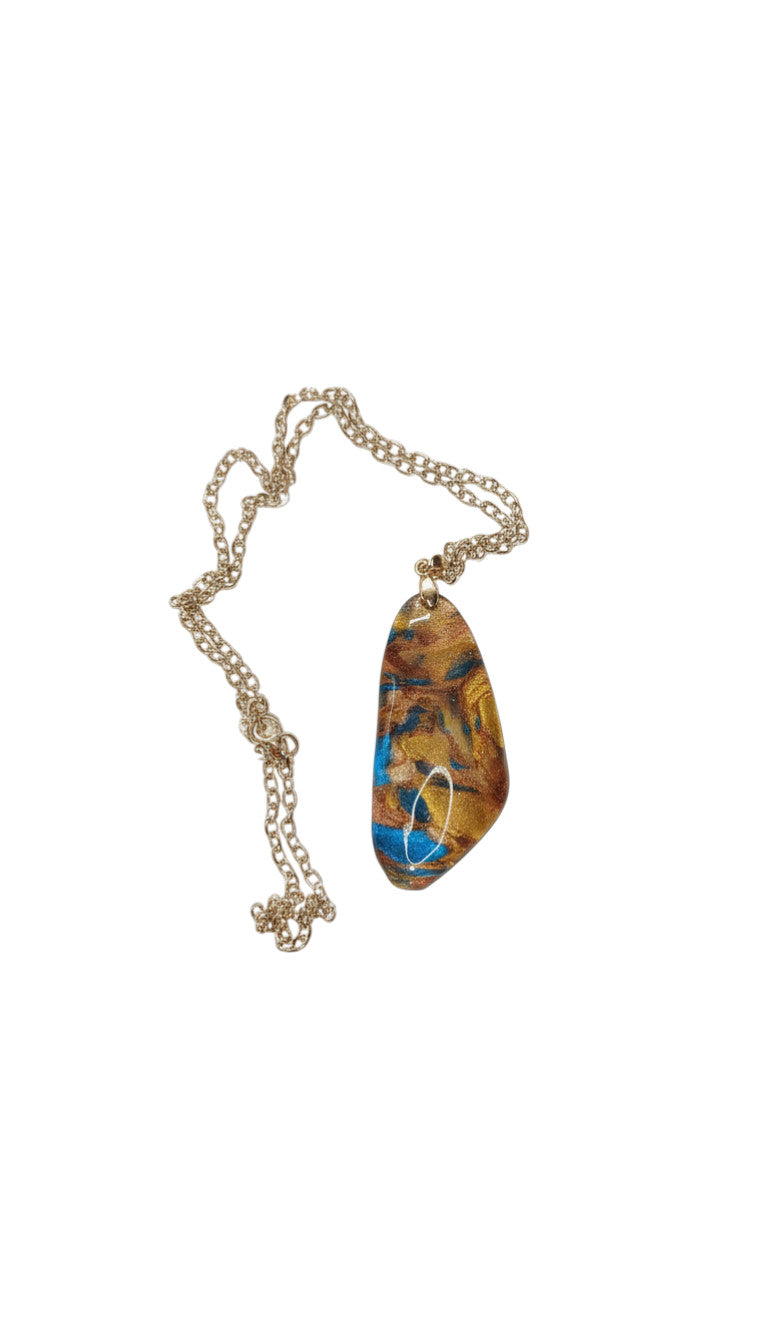 Golden blue Necklace