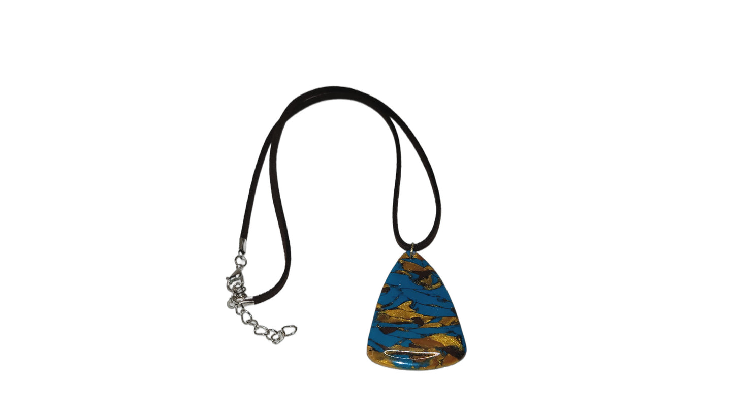 Blue and gold Necklace