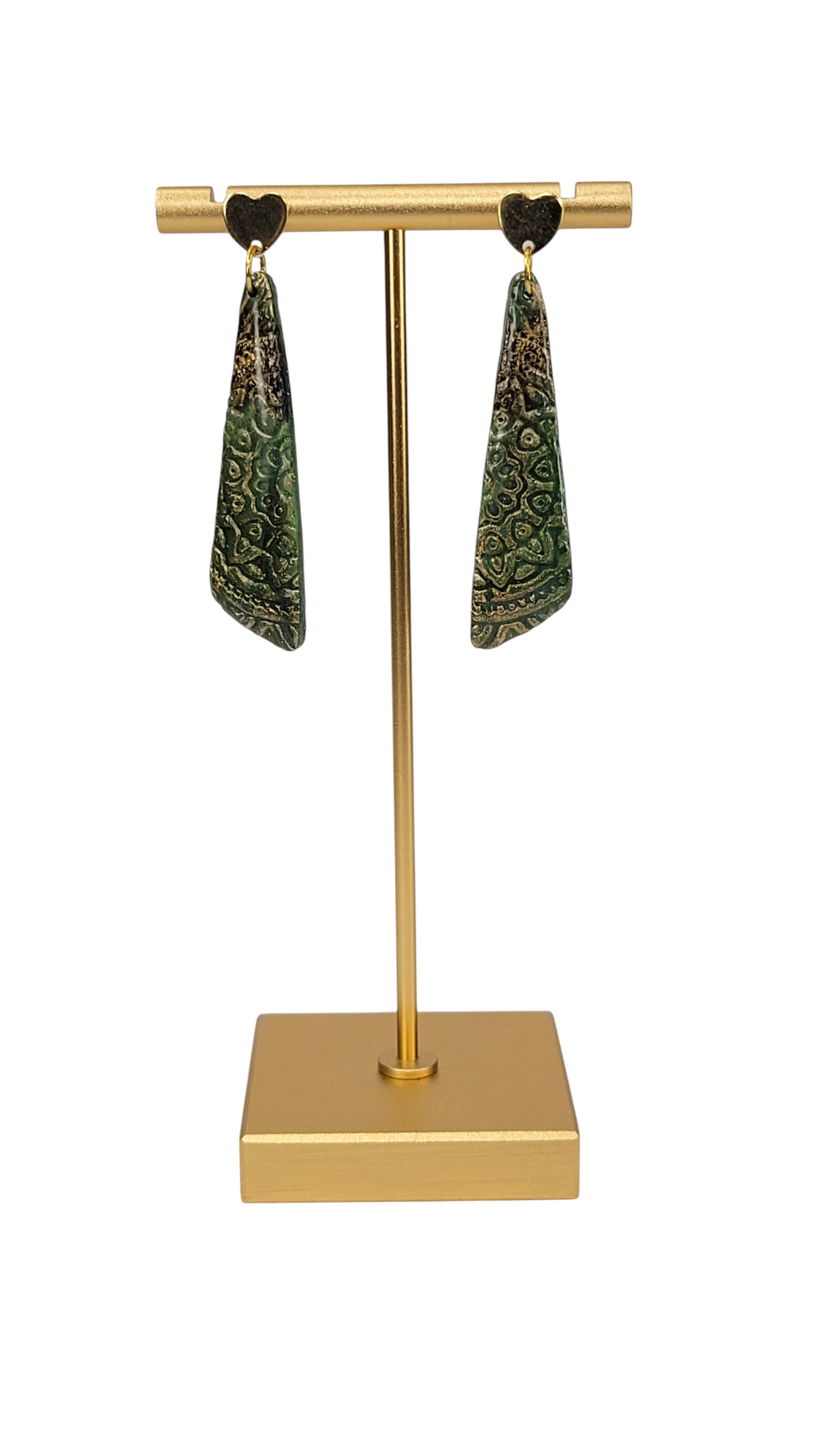 Long dramatic Earrings with posts