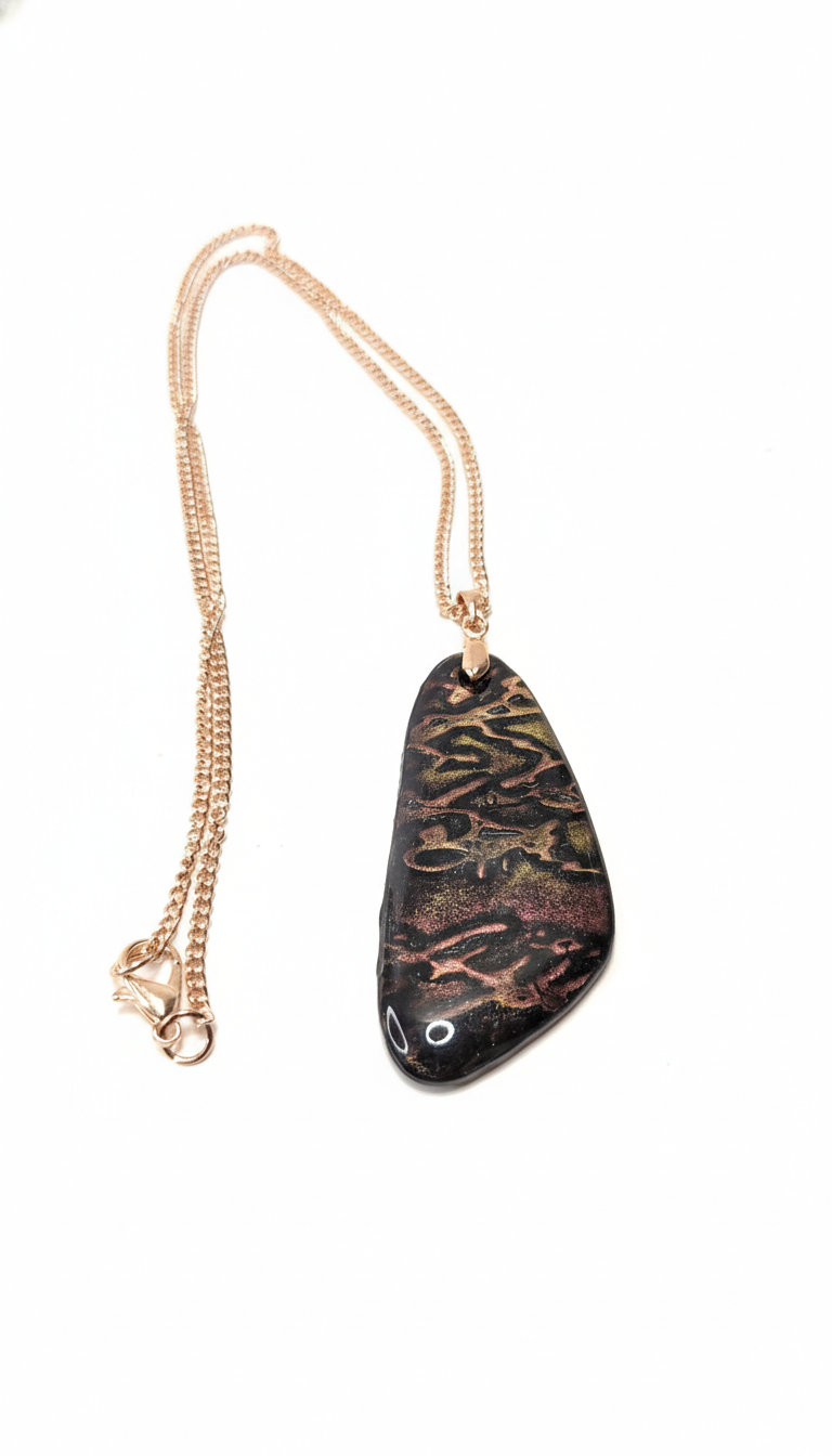 Metallic with letters Necklace