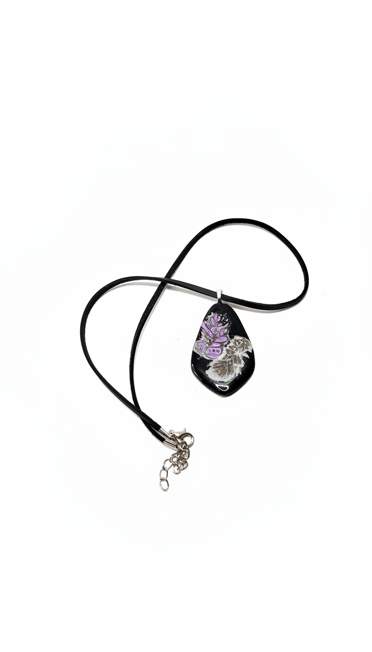 Sparkly feather Necklace