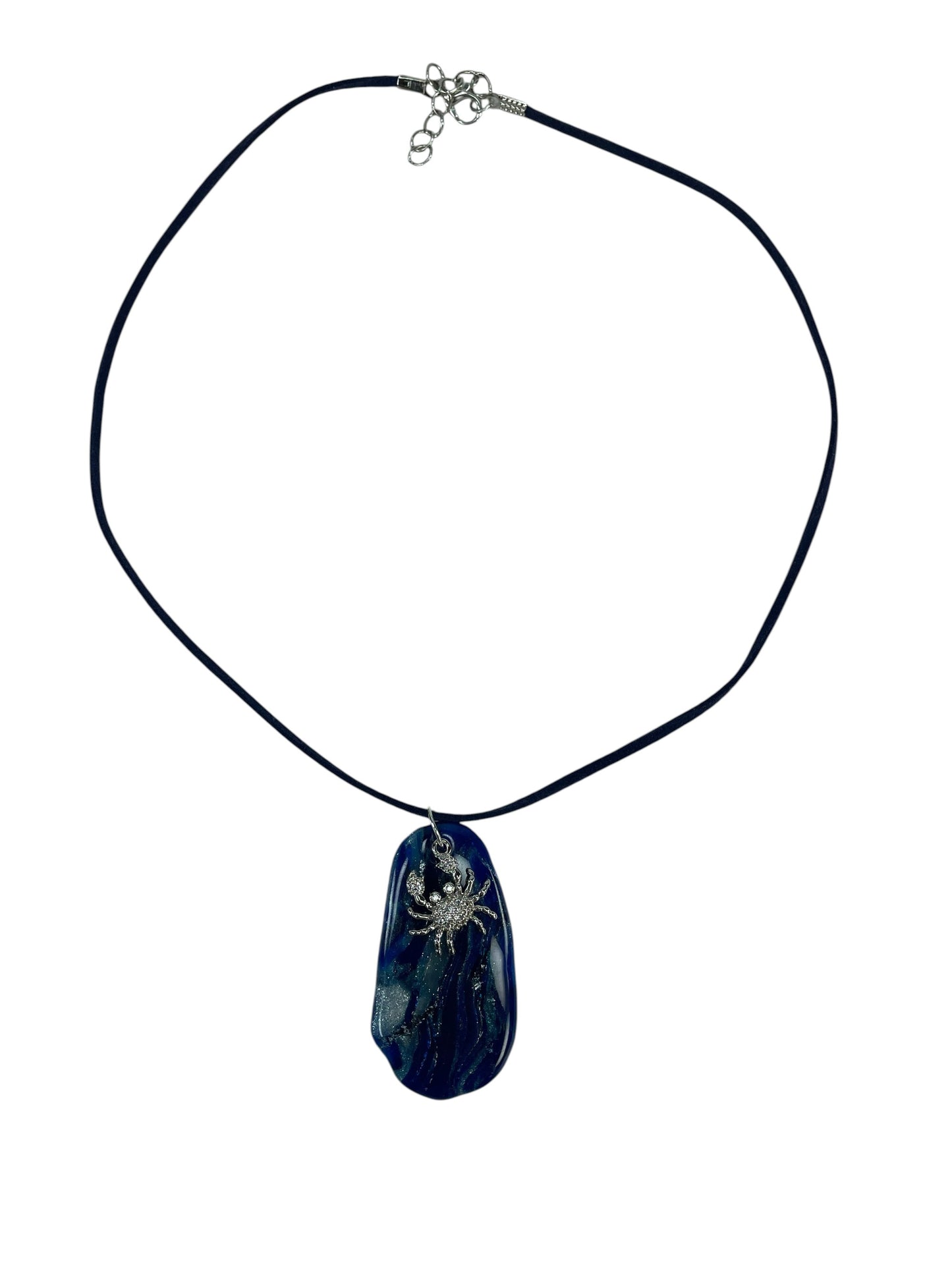Ocean-inspired pendant with silver-toned crab charm Necklace