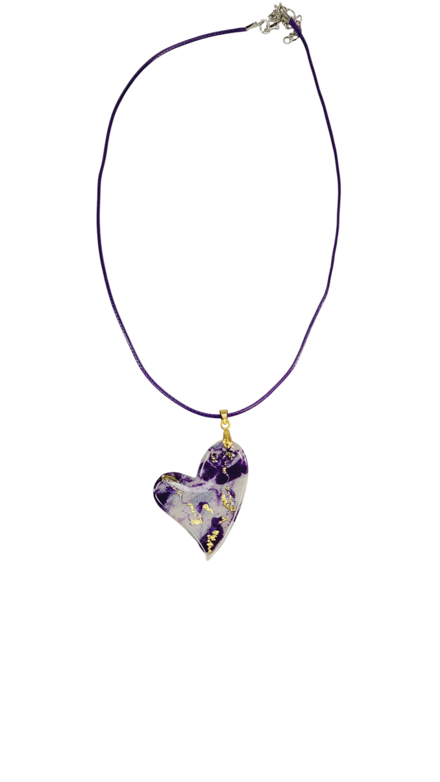 Shimmery heart-shaped pendant Necklace