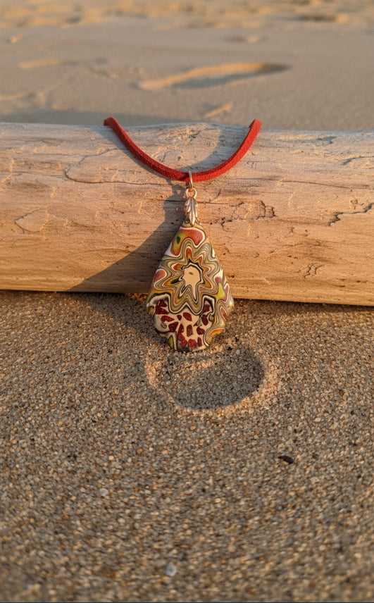 Gorgeous flower abstract Necklace