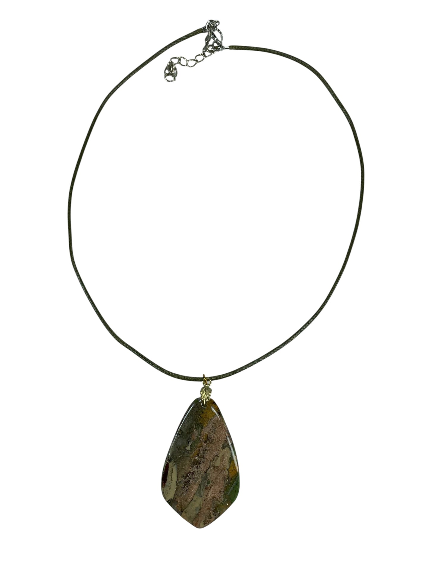 Softly earthy DOUBLE-sided  pendant Necklace
