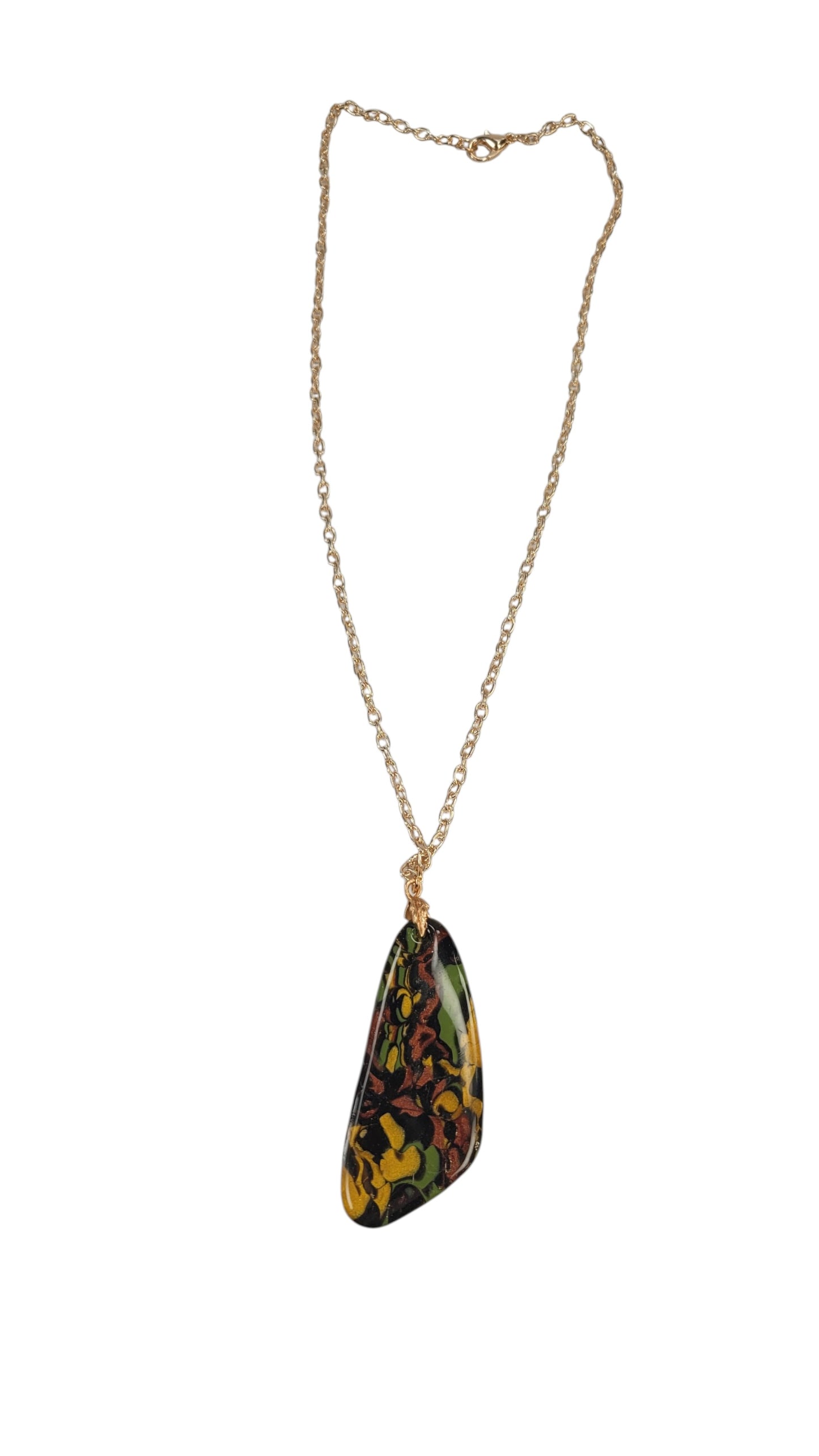 Rich autumnal color pendant Necklace