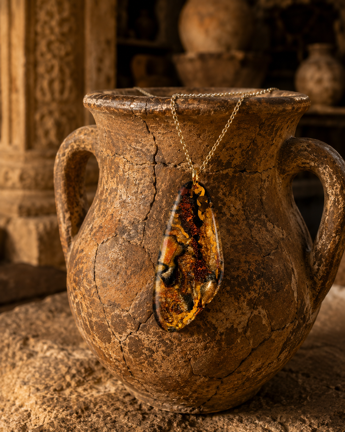 Striking 3D effect that creates beautiful depth and movement Necklace