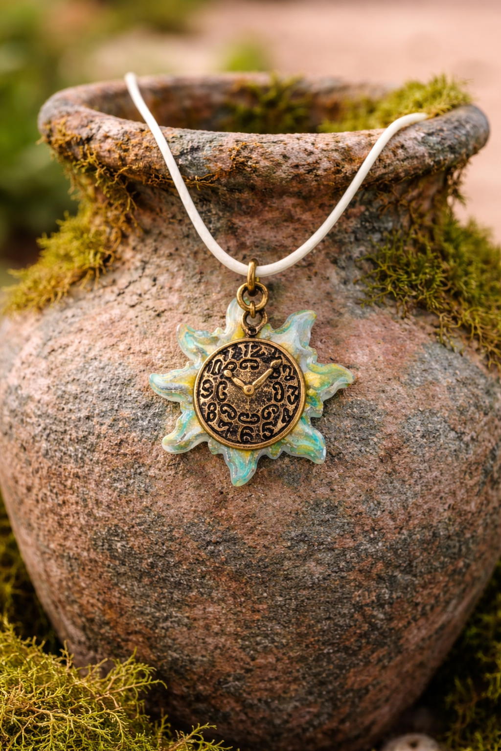 Whimsical, time-touched Necklace