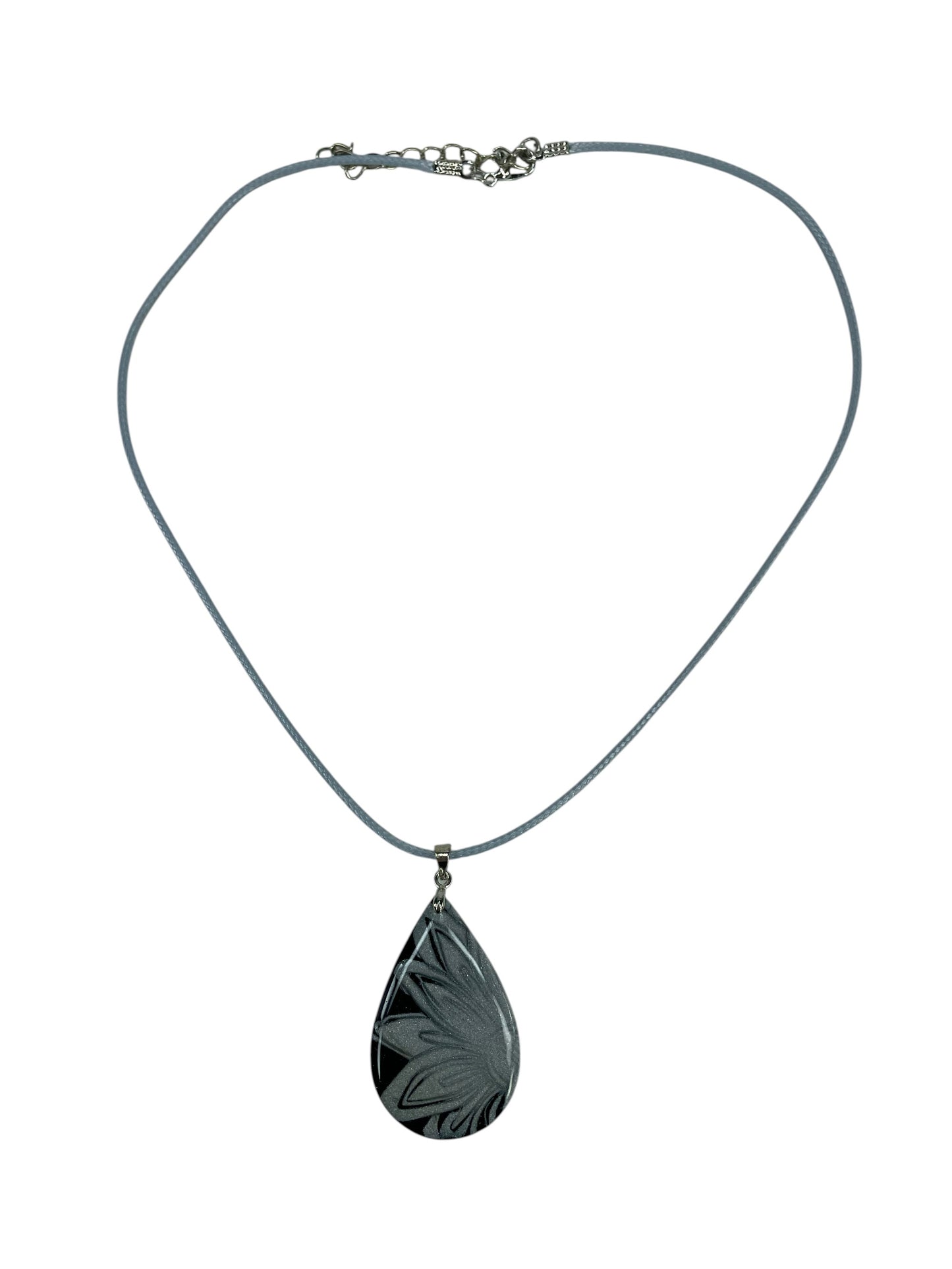 Shimmery silver and black Necklace
