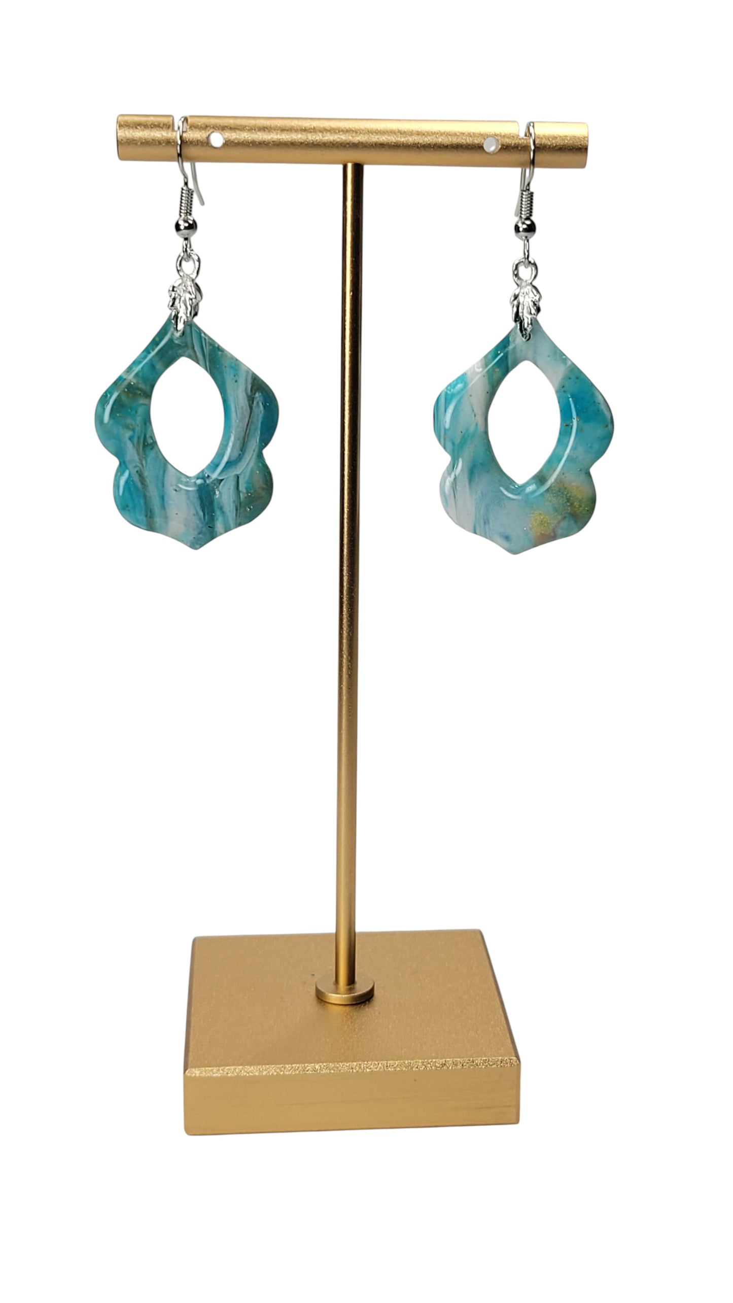 Soft aqua and sea-glass blue Earrings