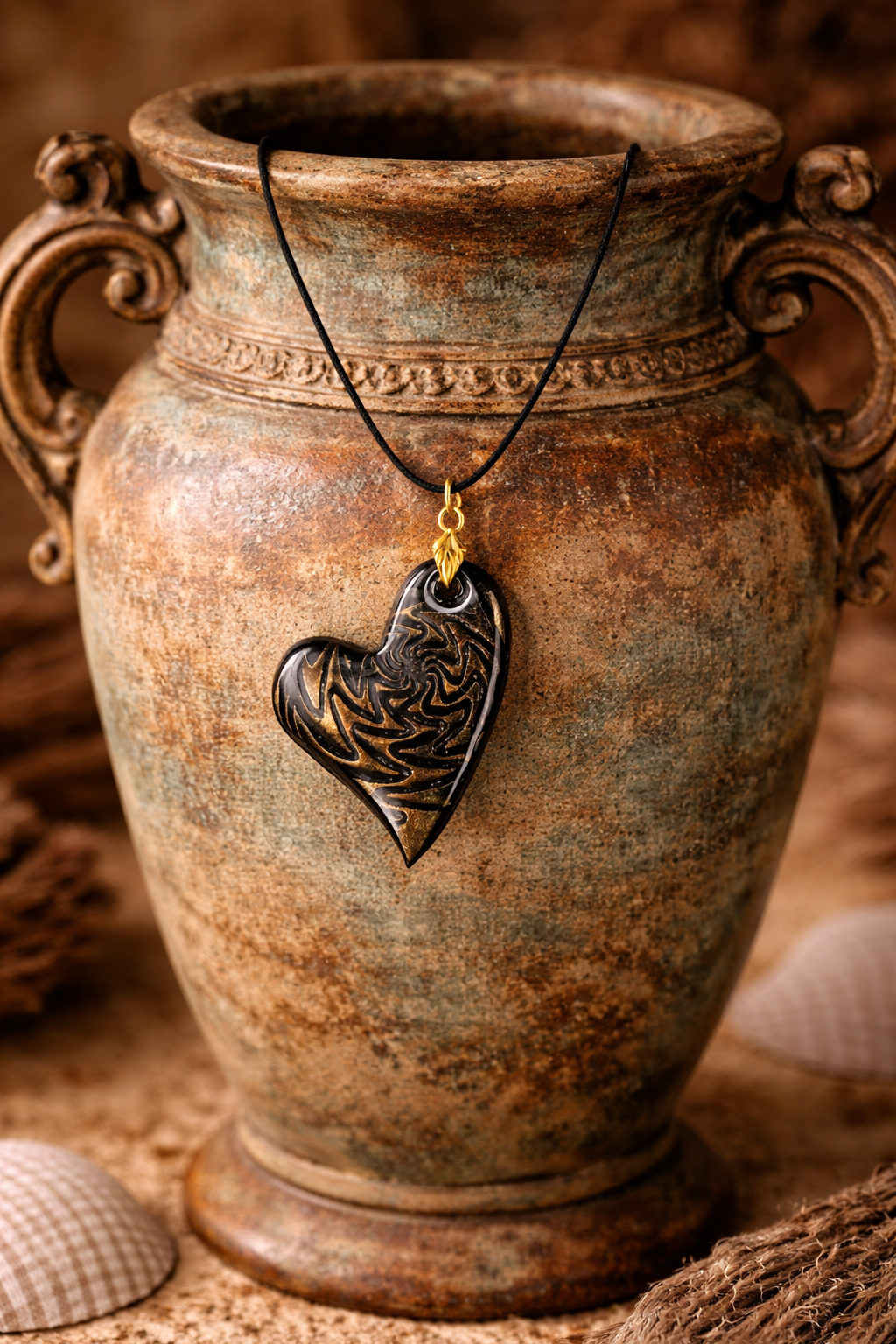 Golden heart shaped Necklace
