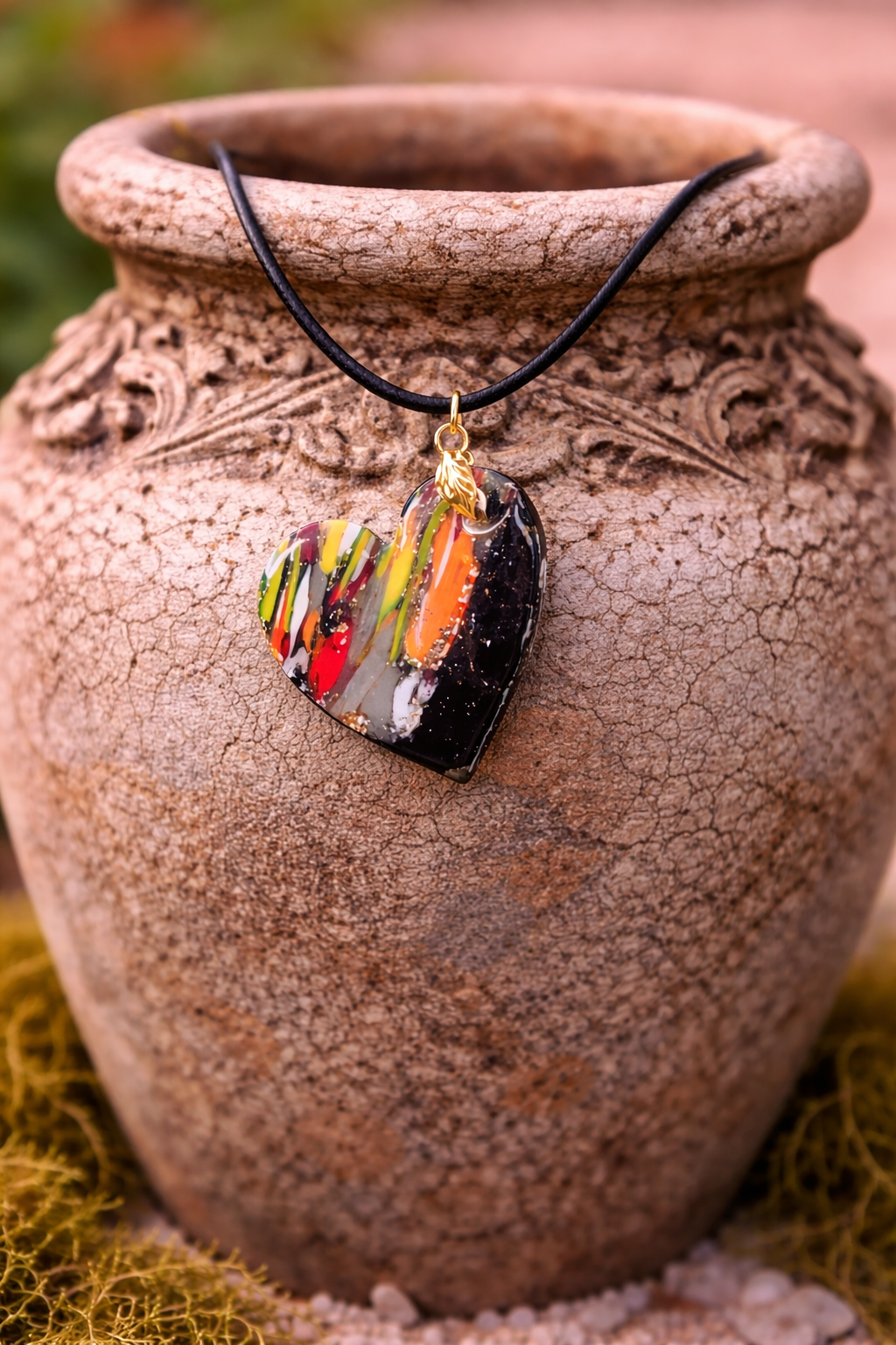 Striking heart-shaped pendant Necklace