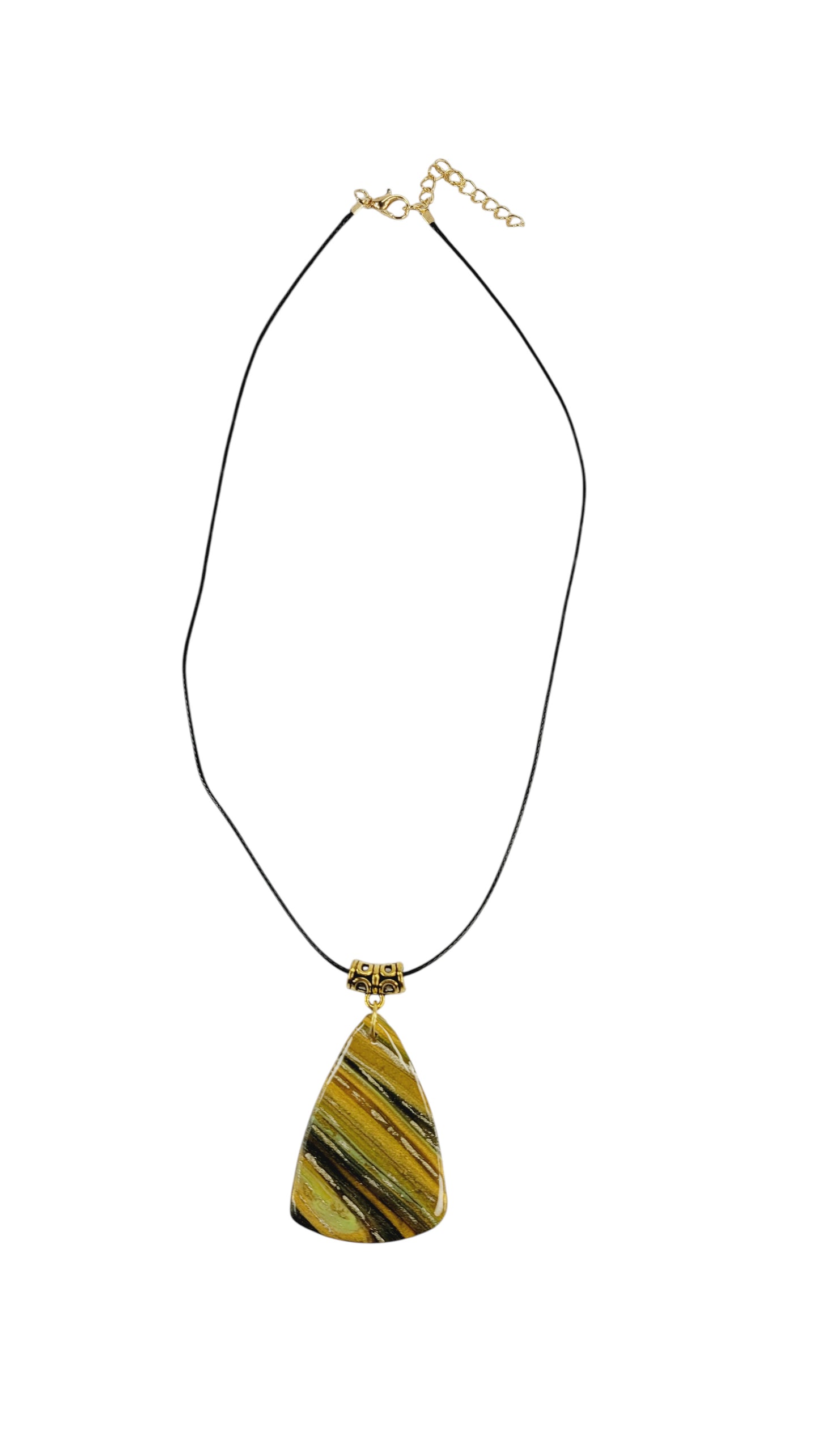Layered golden, olive, and deep brown tones Necklace