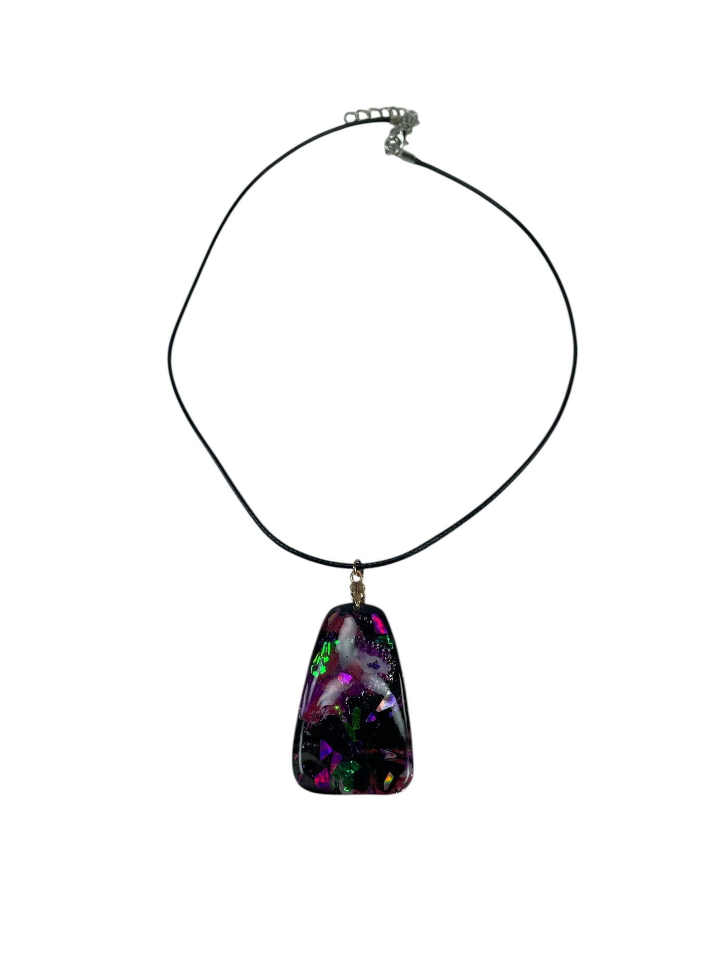 Bright and shimmering with vibrant flashes of color Necklace