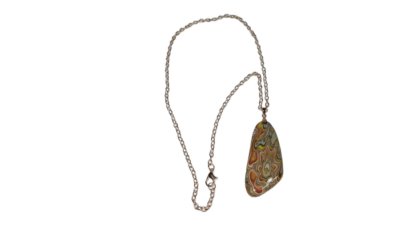 Abstract flower Necklace