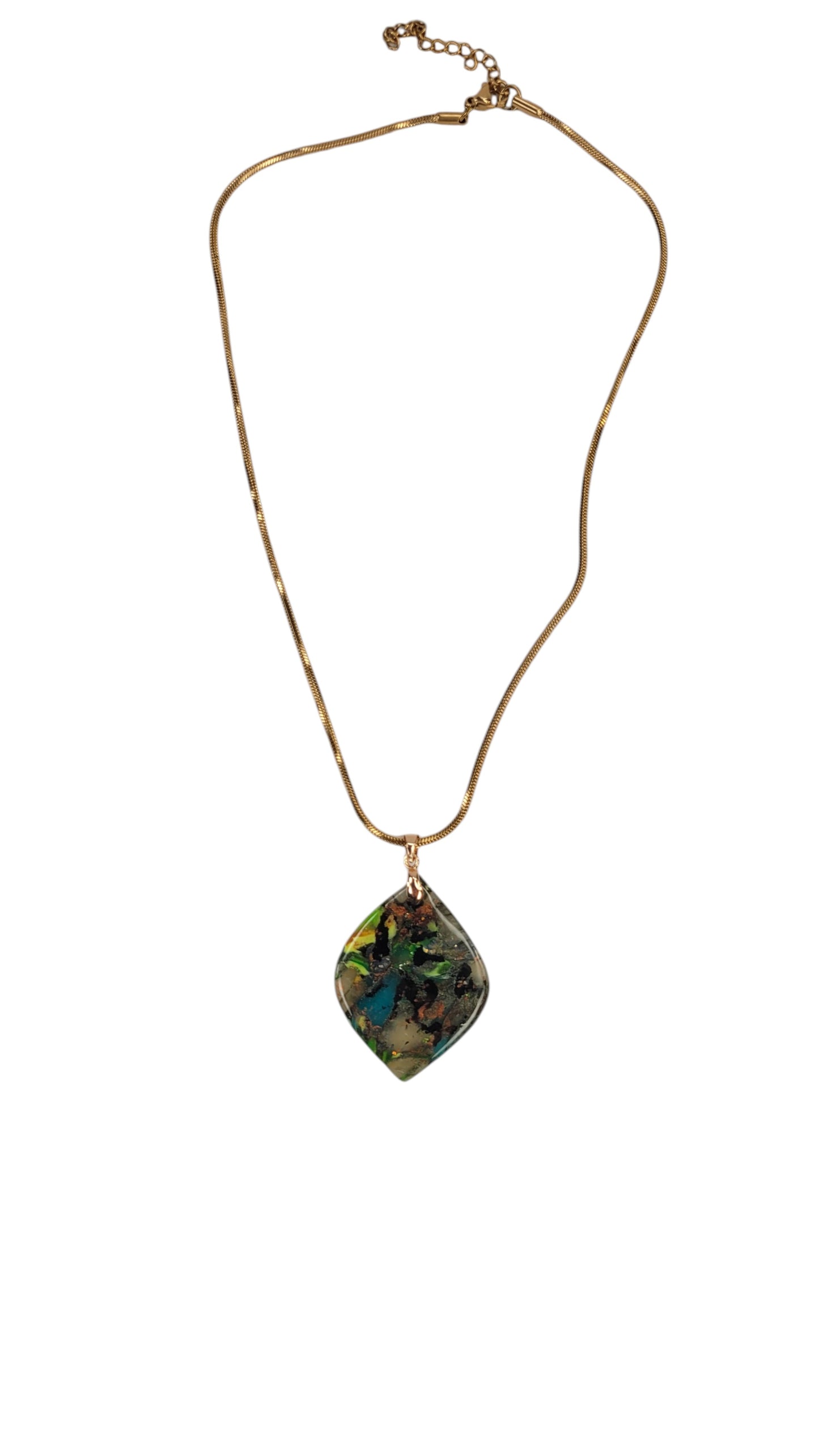 Abstract blend of rich colors Necklace