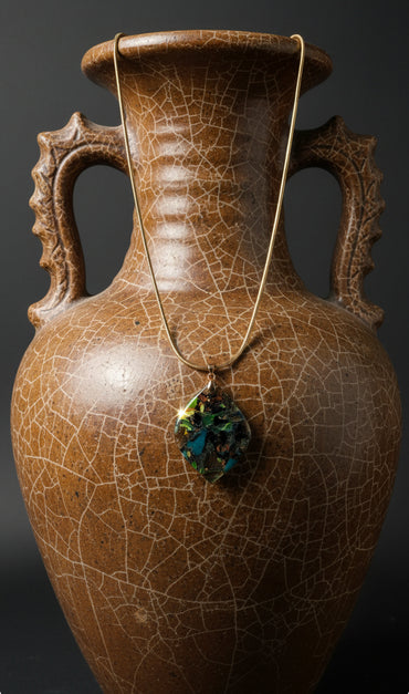 Abstract blend of rich colors Necklace
