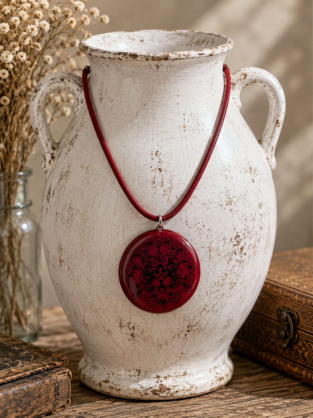 Bold and elegant mandala pendant Necklace