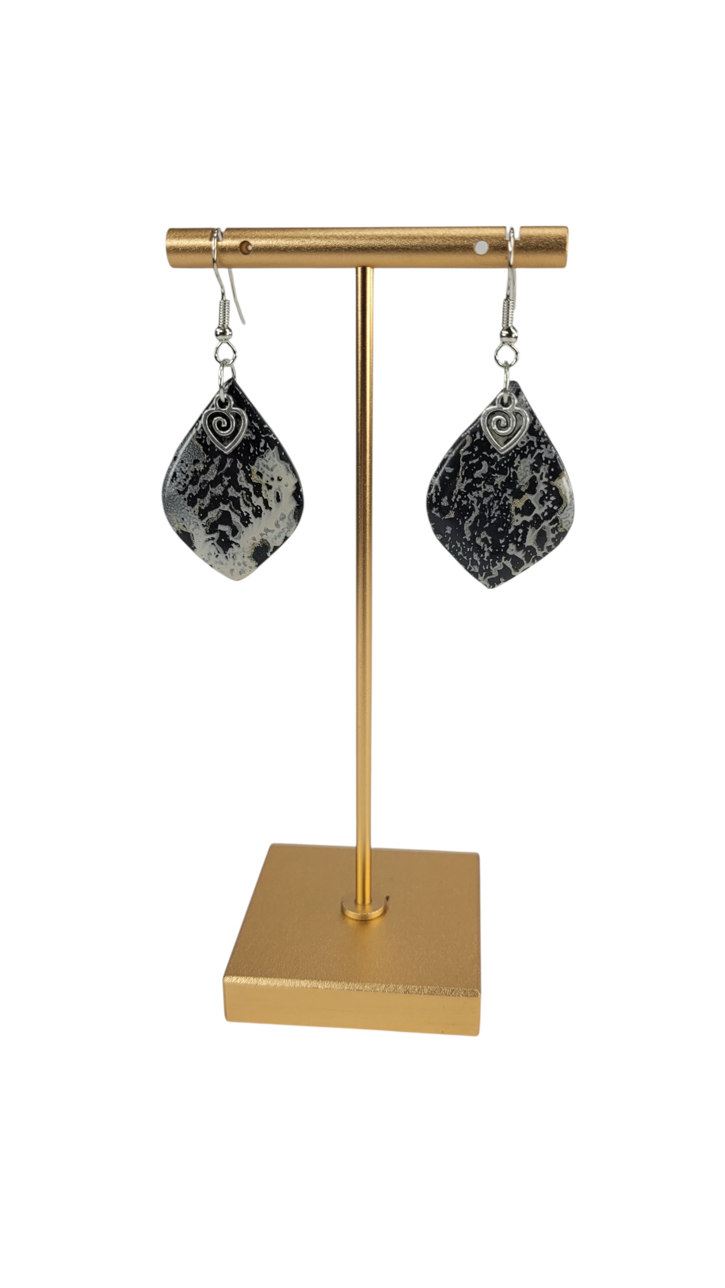 Snakeskin-inspired pattern Necklace and Earring SET