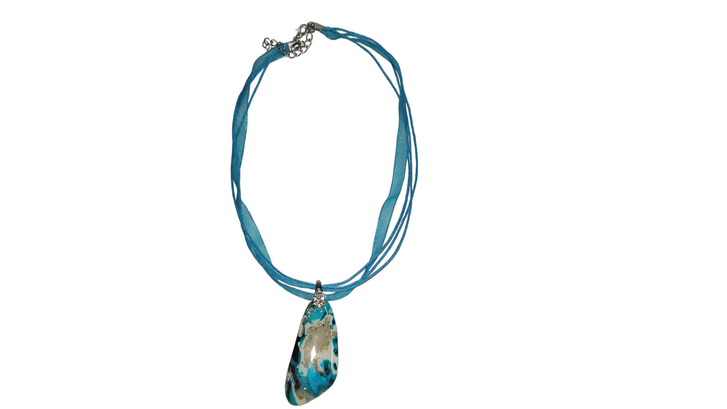 Turquoise and translucent Necklace