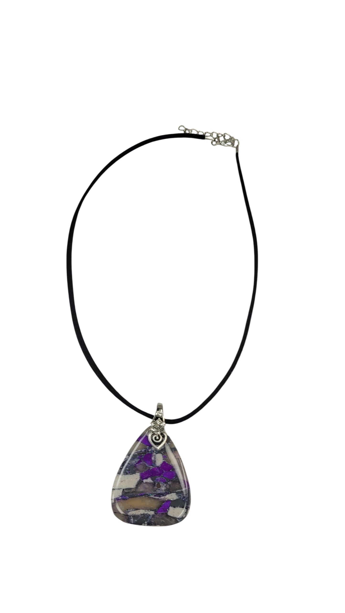 Vivid purple and translucent Necklace