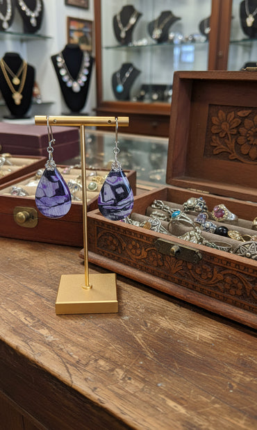 Smooth teardrop richly layered Earrings