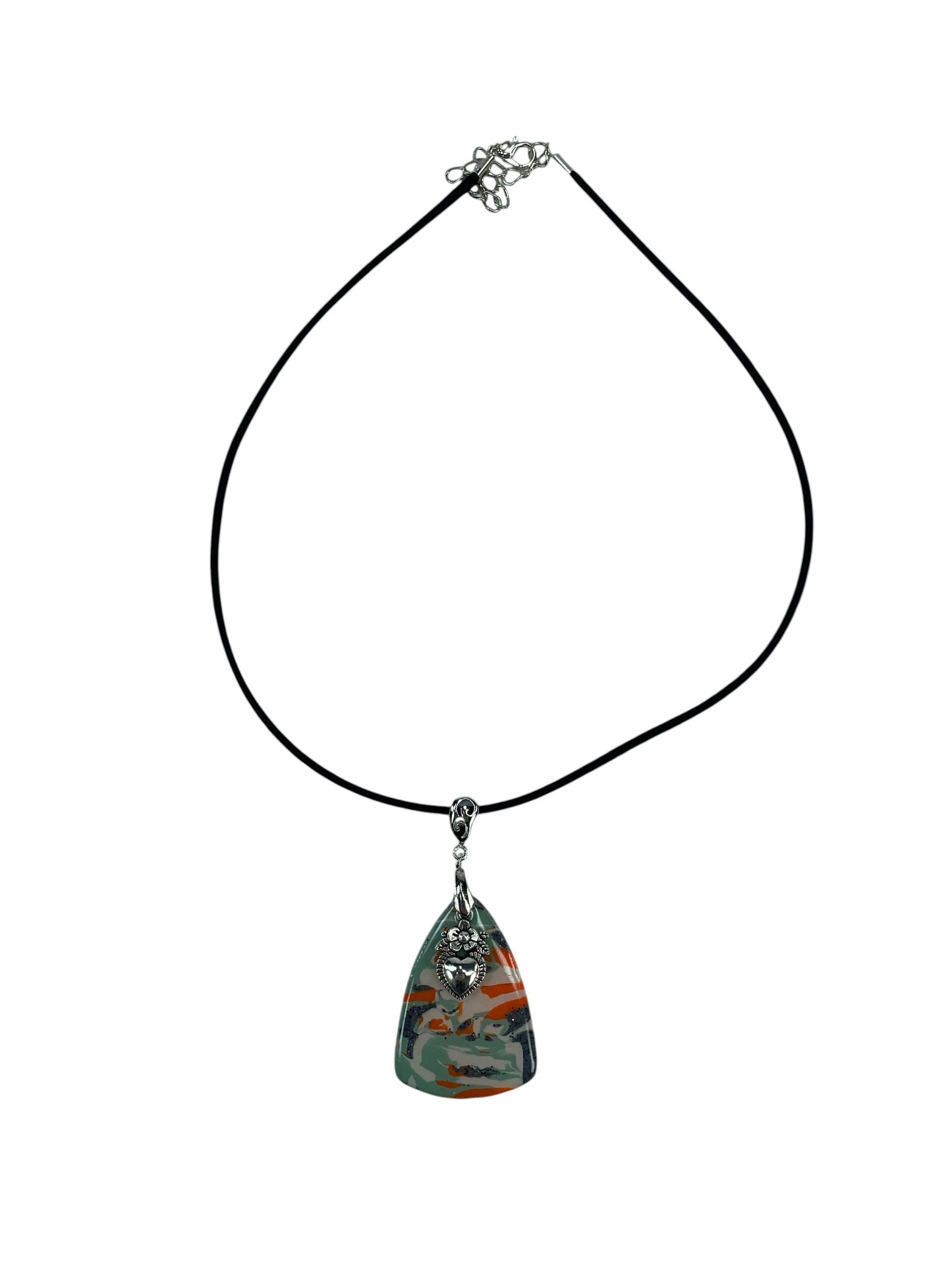 Retro vibe with silver charm Necklace