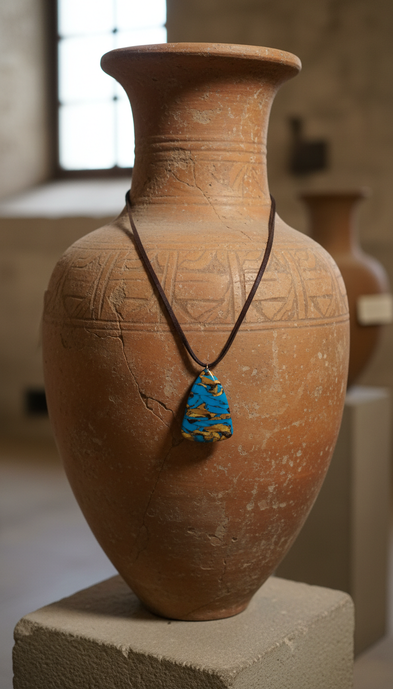 Blue and gold Necklace