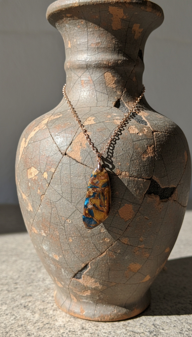 Golden blue Necklace