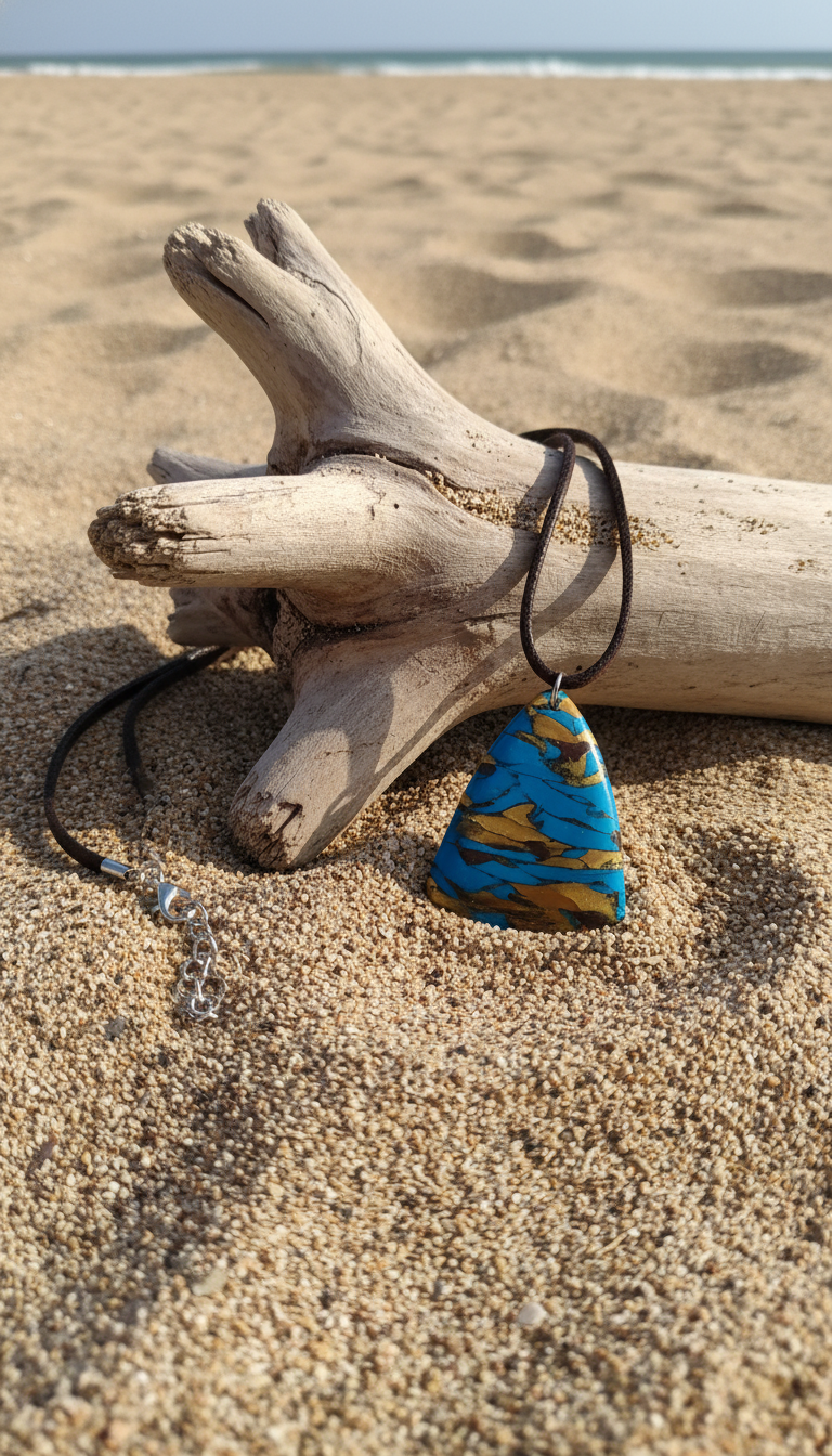 Blue and gold Necklace