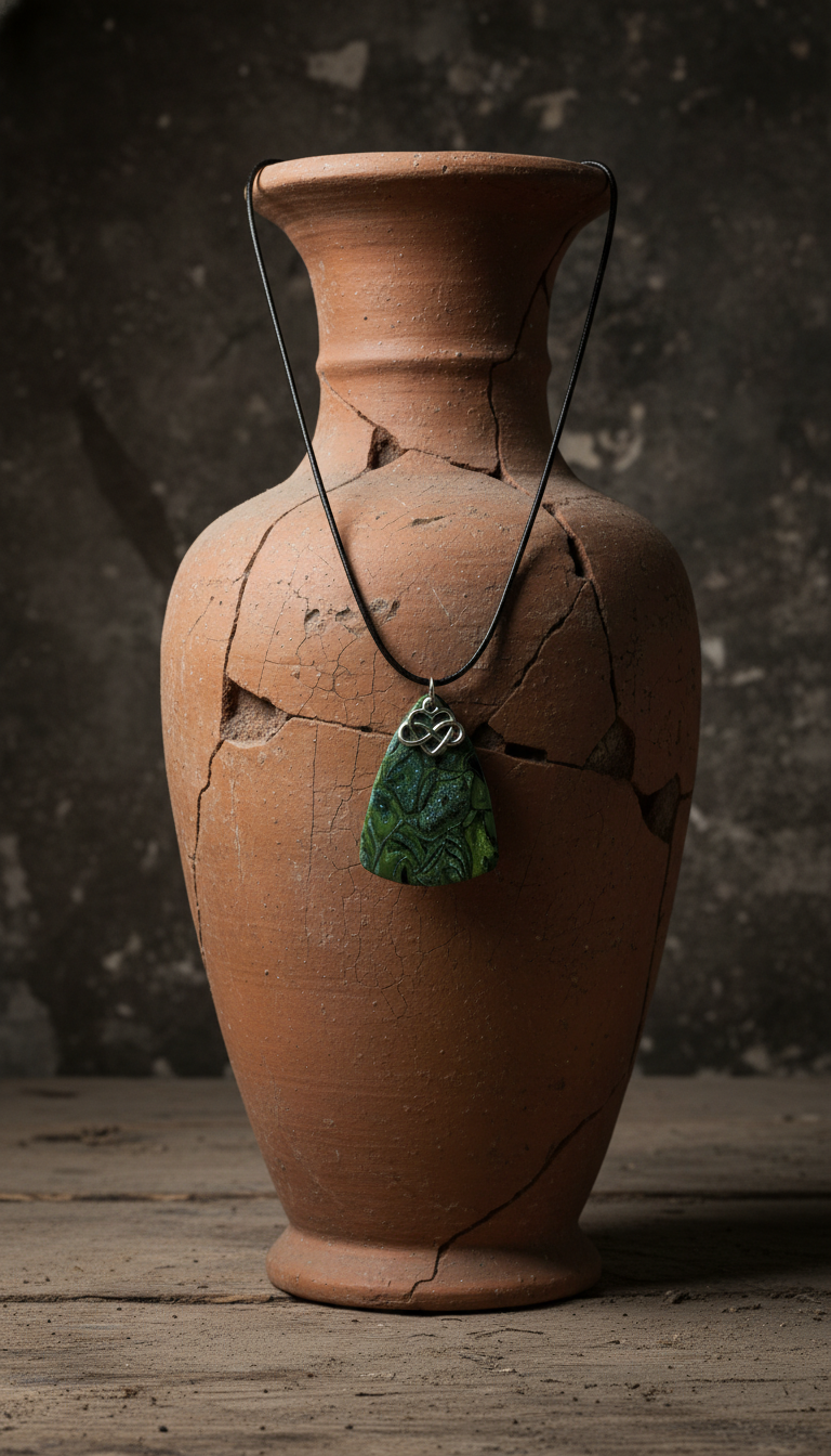 Light green and silver with cute charm Necklace