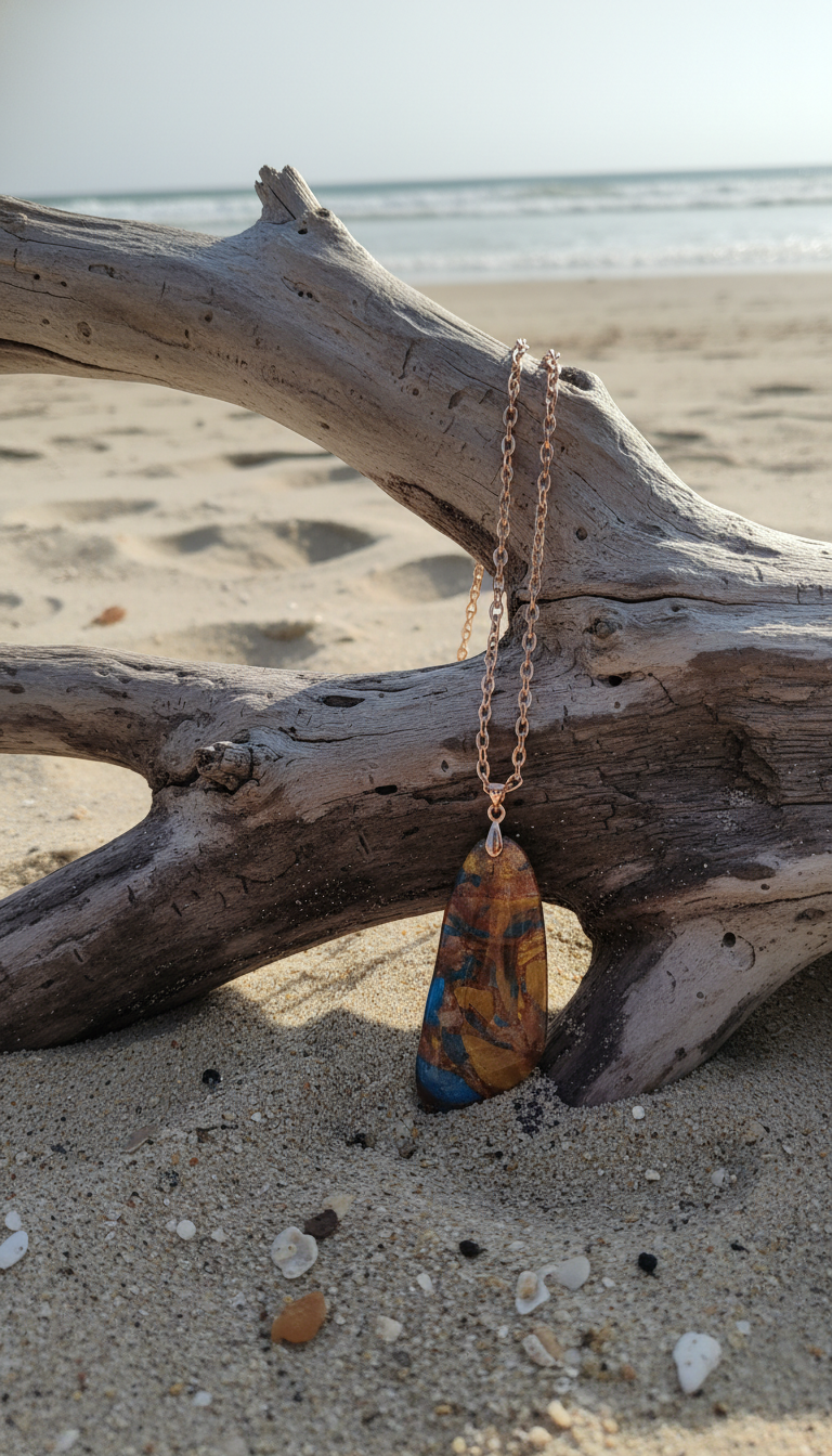 Golden blue Necklace