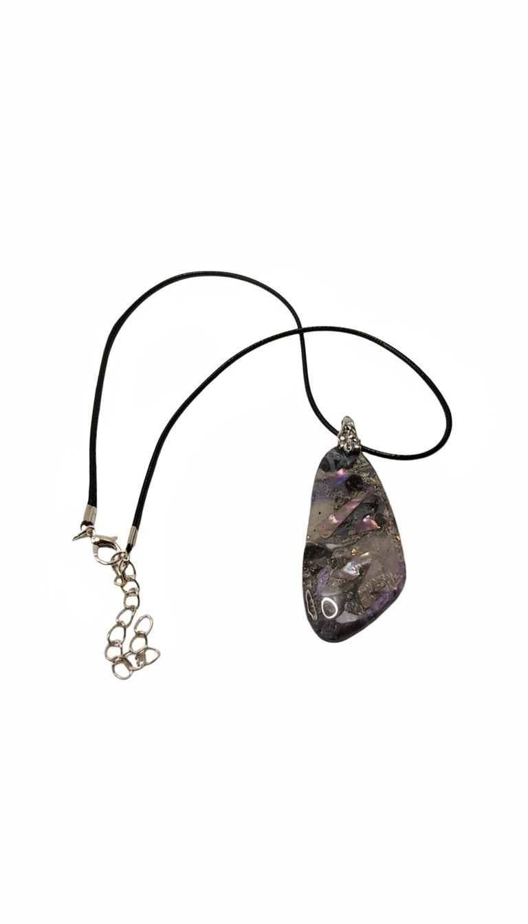 Grey and light purple Necklace