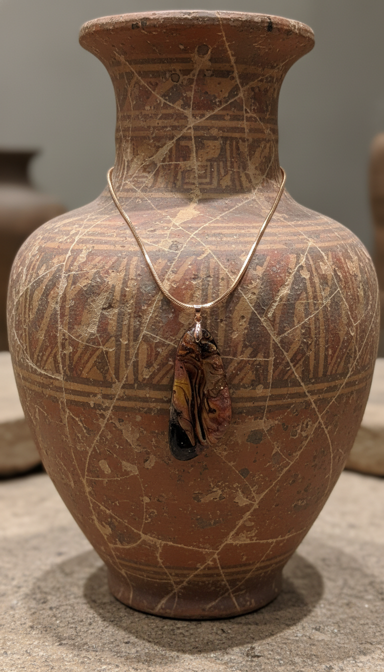 Metallic abstract Necklace